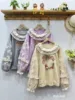 Autumn New Sweet Embroidered Hoodies Women Long Sleeve Casual Tops 824-866 1