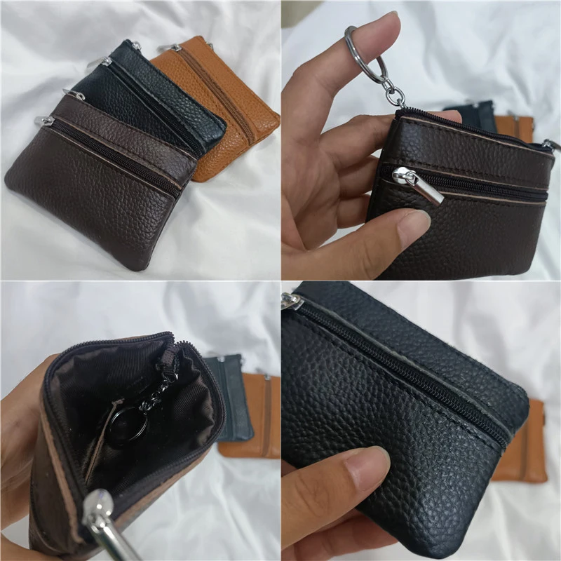  Coin Change Purse with Key Ring - Slim Card Case