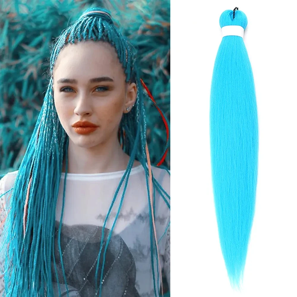 

Предварительно растягивающиеся плетеные удлинители волос Natifah 3X Easy вязаные крючком плетеные волосы Yaki прямые Омбре синтетические косички в коробке афро 90 г