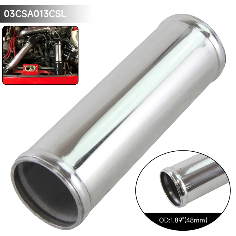 

0 Degree Aluminum 48mm-70mm /1.89''-2.75" inch Turbo Intercooler Pipe Piping Tubing Intake L=150MM Thickness:1.8mm
