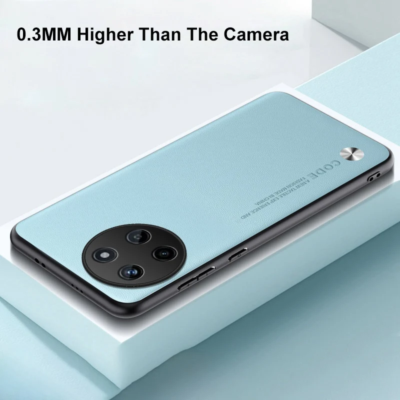 Luxury PU Leather Matte Shockproof Phone Case - Full Protection Cover