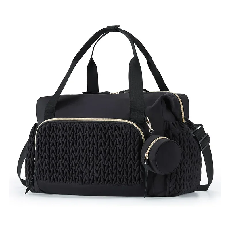 Mommy Diaper Bag Baby Stroller Organizer Backpack Large Capacity Outdoor Travel Maternity Bag with Insulated Pocket Changing Pad 6