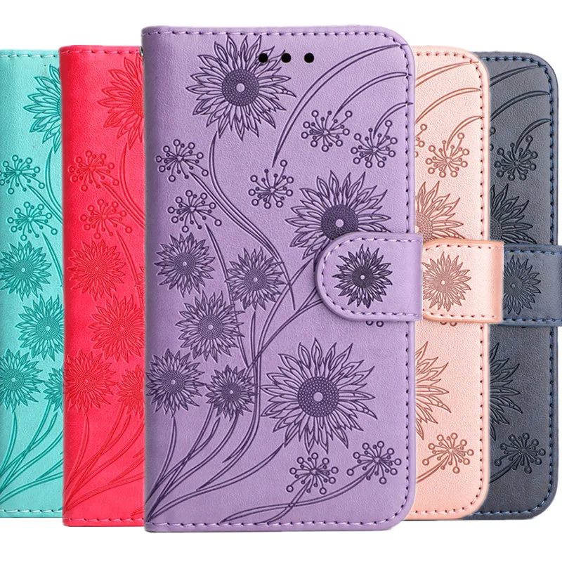 Vintage Floral Flip Phone Case - Stylish Wallet Cover