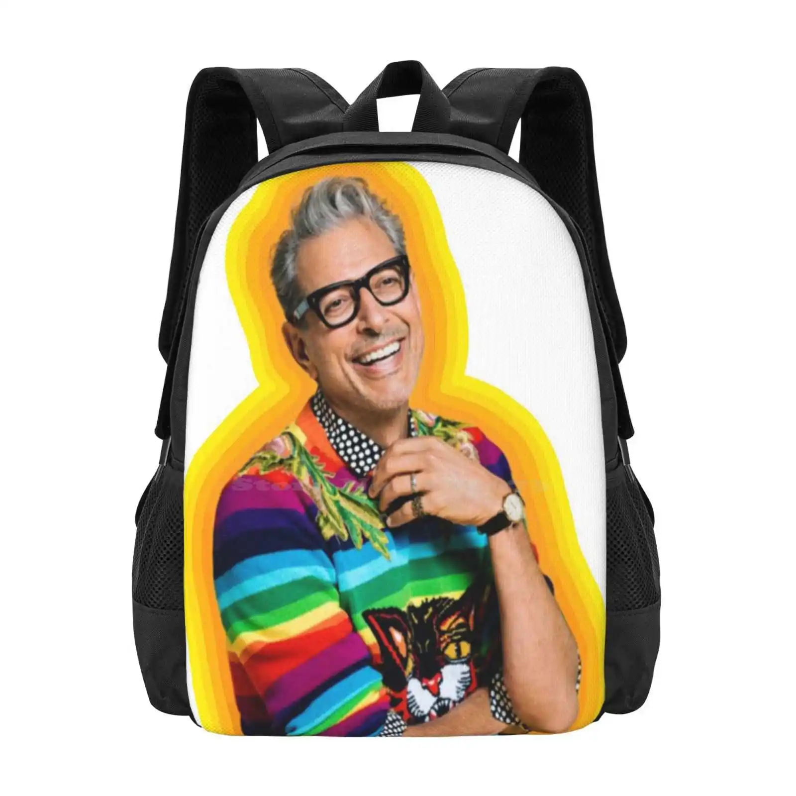 

Новые поступления, сумки унисекс Jeff Goldblum Of Happiness, яркие цвета, привлекательный Радуга, Jeff Goldblum, счастье