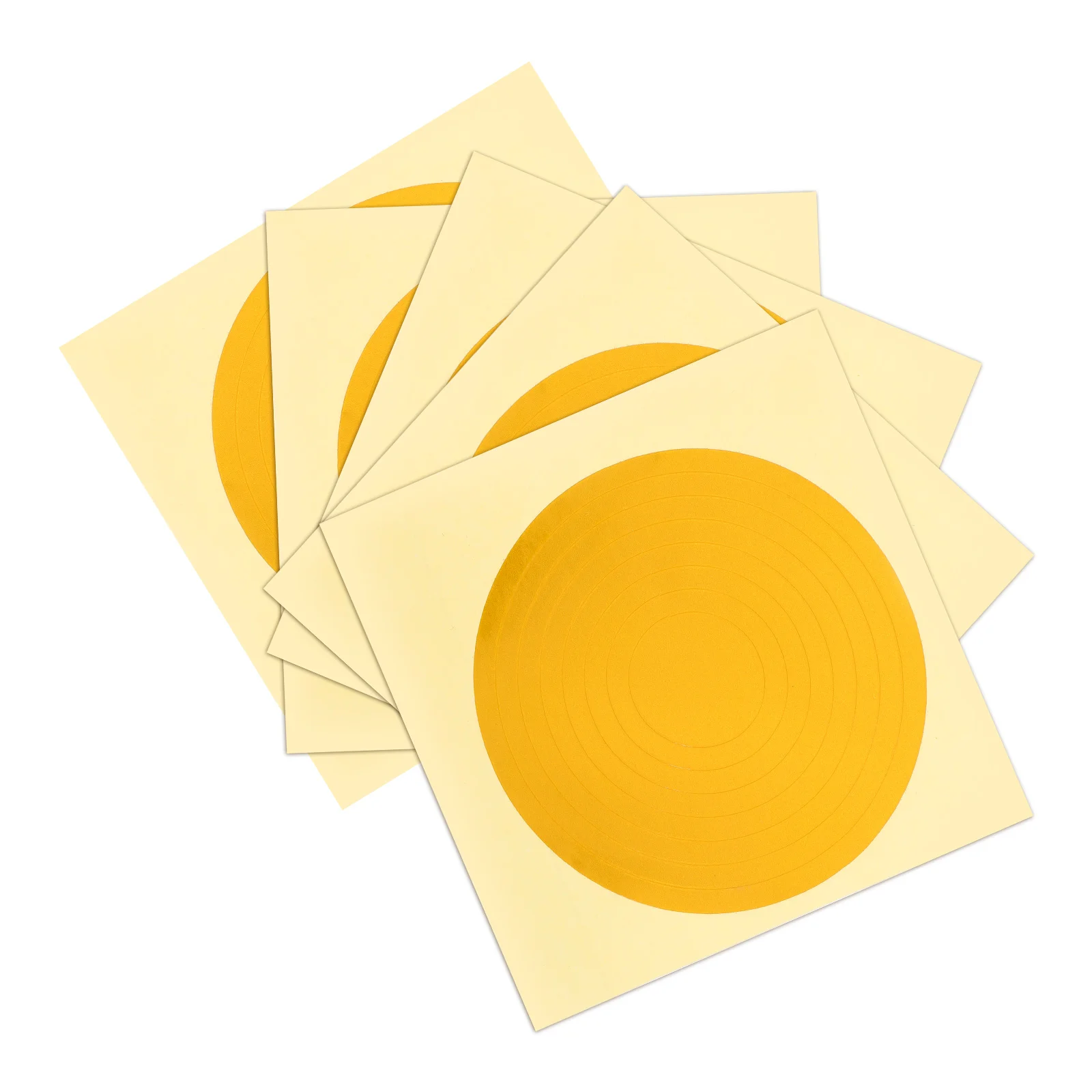 

Pressure Gauge Stickers 5 Sheets Warning Label Adhesive Pressure Gauge Sticker Gauge Warning Film Circles Decals High And