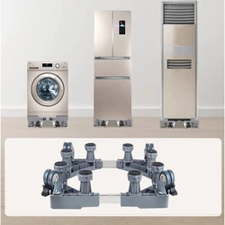 Washing Machine Stand Adjustable Refrigerator Raised Base Mobile Roller Bracket Wheel Home Bathroom Kitchen Accessories