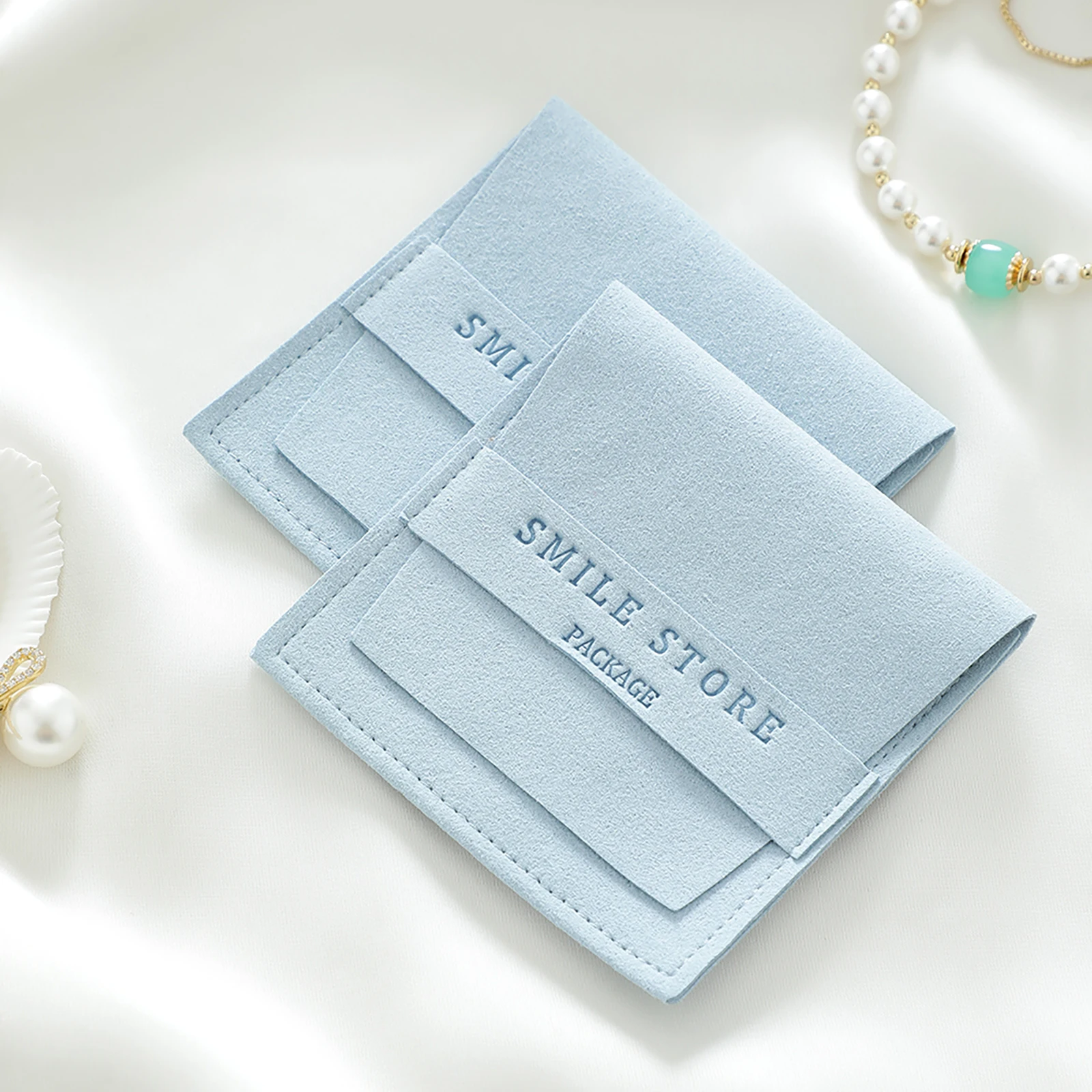 50/100pcs Custom Logo Microfiber Jewelry Packaging Gift Bags Envelope Velvet Jewelry Pouch Necklace Ring Gift Pouches Wholesale 10 S23a3a08629a64814bdd4c5dfd6006842C