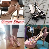 LOSLANDIFEN 2026 NEW 14CM Platform High Heels Sandals Sexy Ankle Strap Open Toe Gladiator Party Dress Women Shoes Plus Size 44 - Image 6