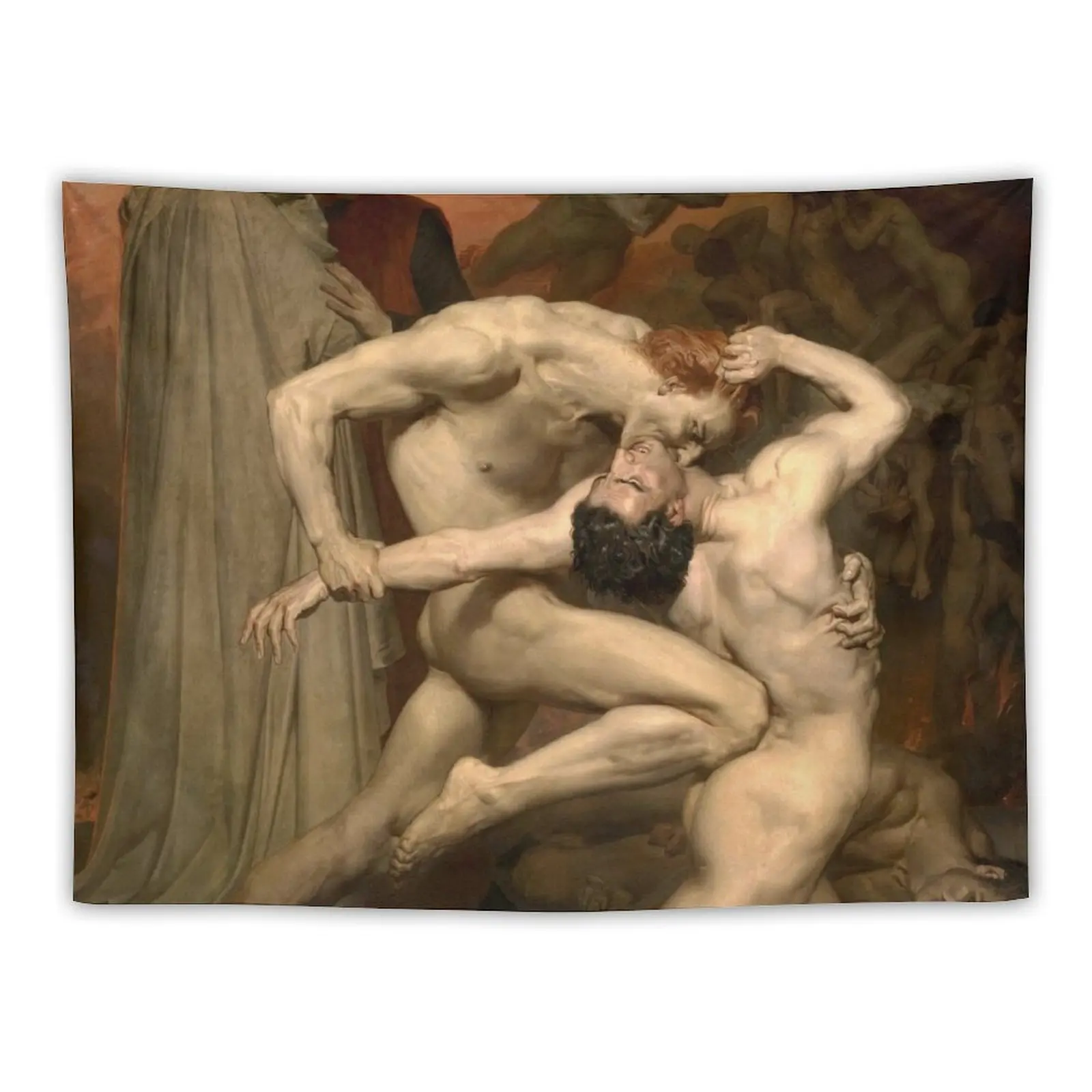 

DANTE AND VIRGIL - WILLIAM-ADOLPHE BOUGUEREAU Tapestry Aesthetics For Room Room Aesthetic Decor Wall Tapestries Tapestry