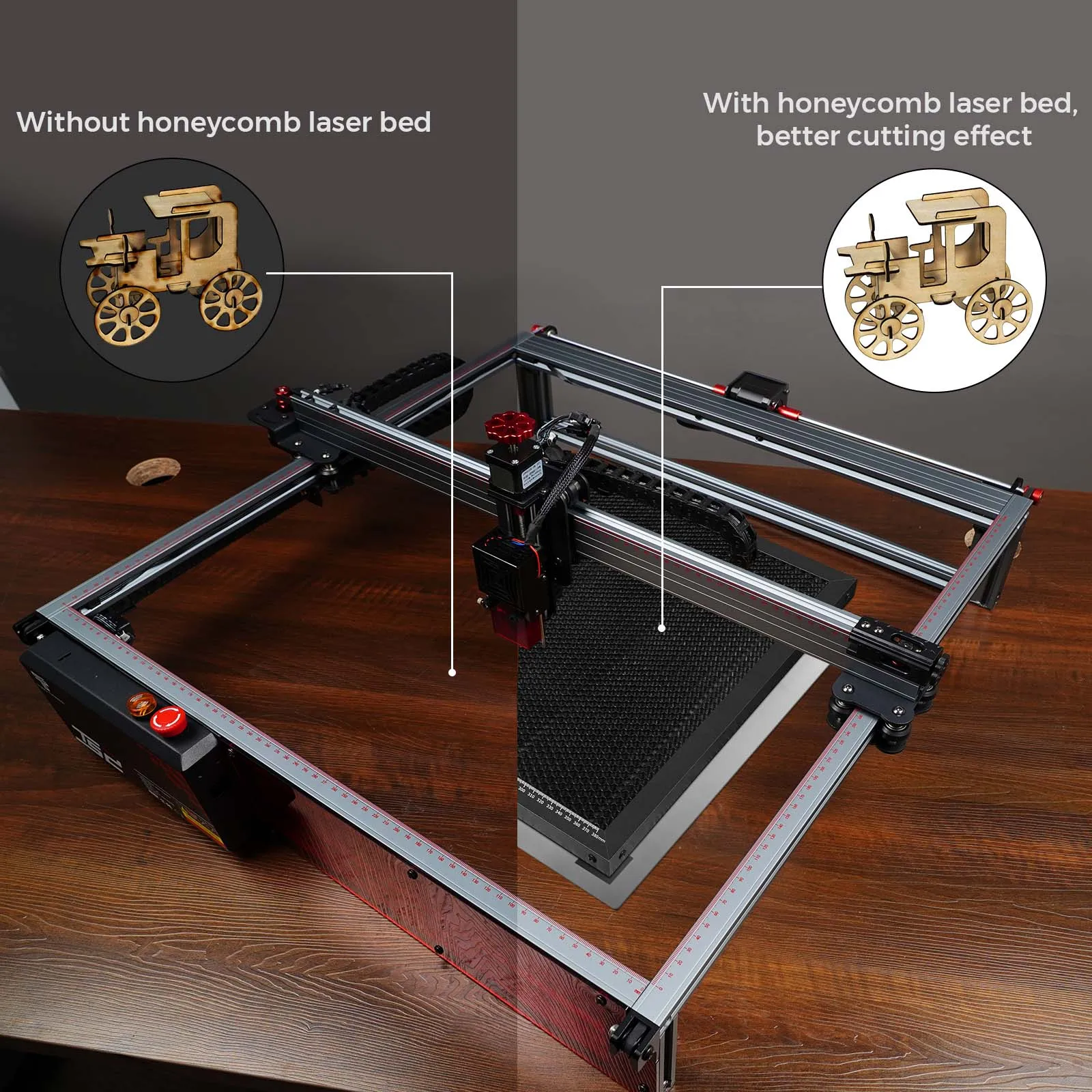 400x400mm Laser Engraver Cutting Machine Kit - Aluminum Alloy Frame
