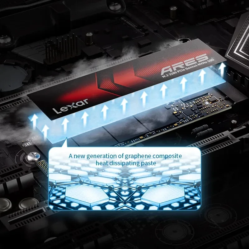 PC周辺機器 Lexar - Lexar SSD 1TB PCIe Gen4x4 M.2 NVMe 2280 Amazon | Lexar SSD PCIe Gen4x4 M.2 NVMe 2280 グラフェン放熱