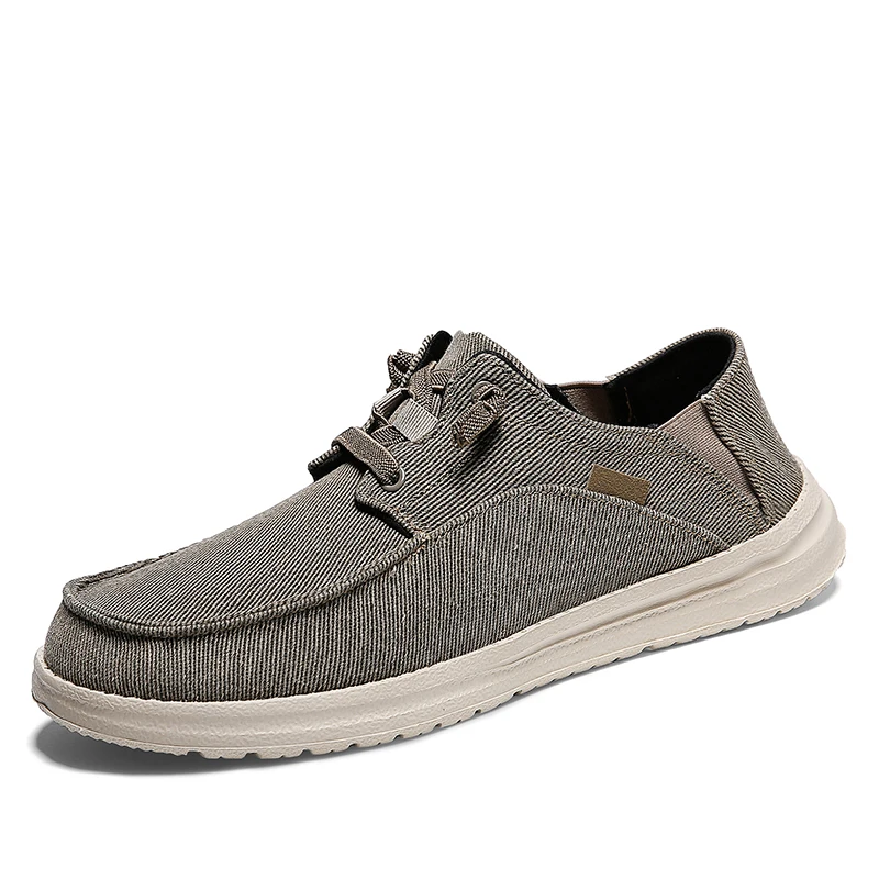 

New Men's Casual Shoes Breathable Canvas Shoes Lightweight Men's Vulcanized Shoes Soft Flat Shoes Outdoor Men's Sneakers Loafers