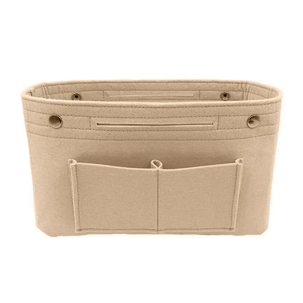 

Cosmetic Bag Travel Storage Bags Multifunction Makeup Cosmetic Organizer Purse Insert Bag Felt Fabric Storage Pouches Case