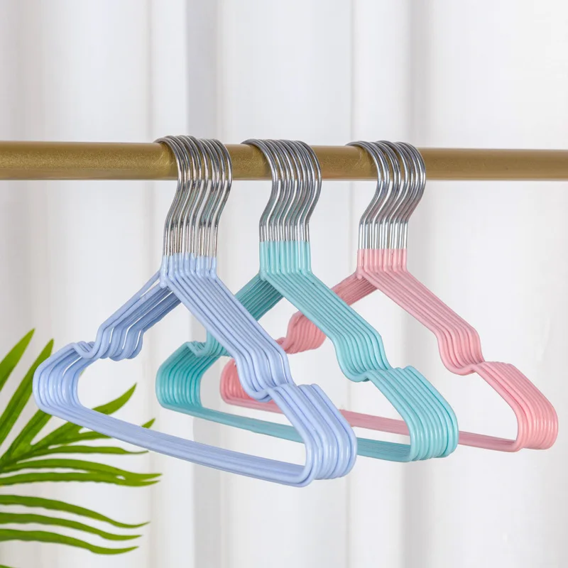 Clothes Hanger Storage Hanger 10 Pack Baby Hangers Non-slip Rubber Coating Kids Clothes Hangers Metal Infant for Toddler Coat Pant Closet Organization