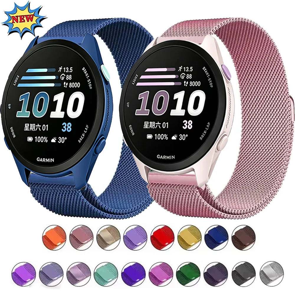 Elegant Magnetic Metal Milanese Loop Bracelet - Universal Fit 22mm & 20mm Strap