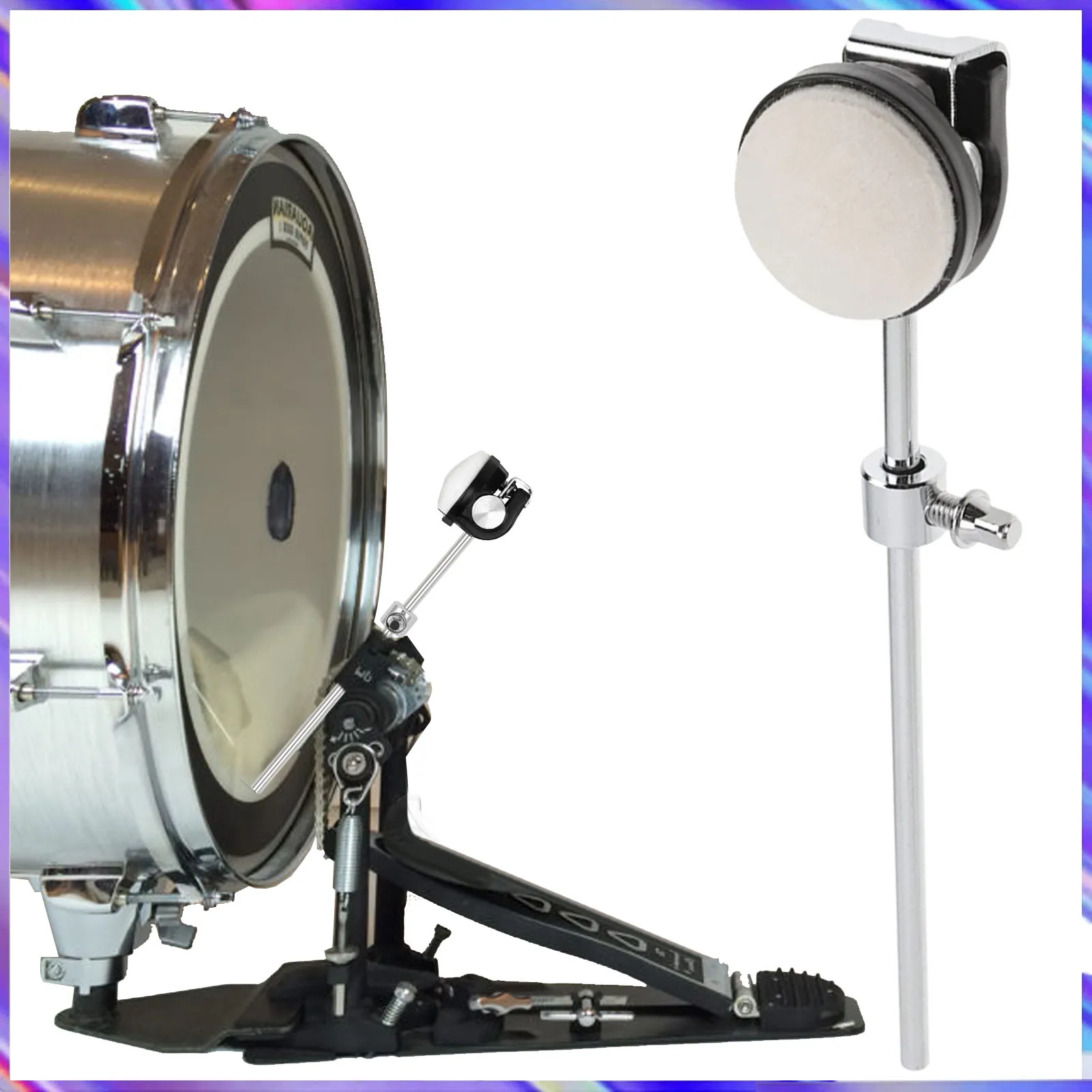 DrumPedalFeltBassDrumBeaterPadDurableDrumPedalBeaterMallet