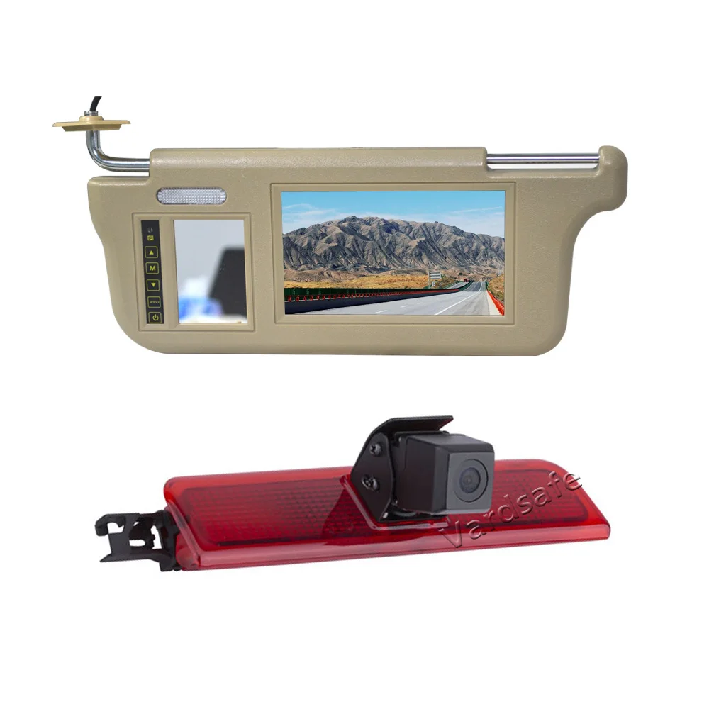 VardsafeVS940VBackupReversingCameraSunVisorRearViewMirrorMonitorforVolkswagenVW