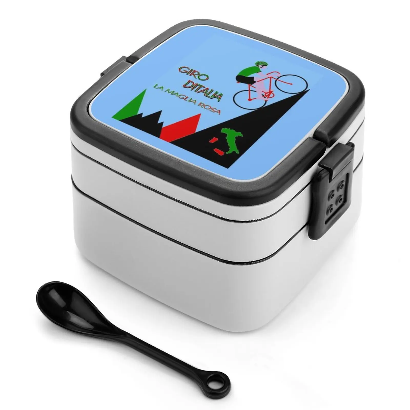 D Italia Bicycle ; Racing Advertising Print Bento Box New Student Camping Lunch Dinner Lunch Box Ditalia La Maglia Rosa