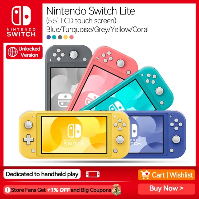 Nintendo Switch Lite 32GB internal storage 5.5 inch LCD touch