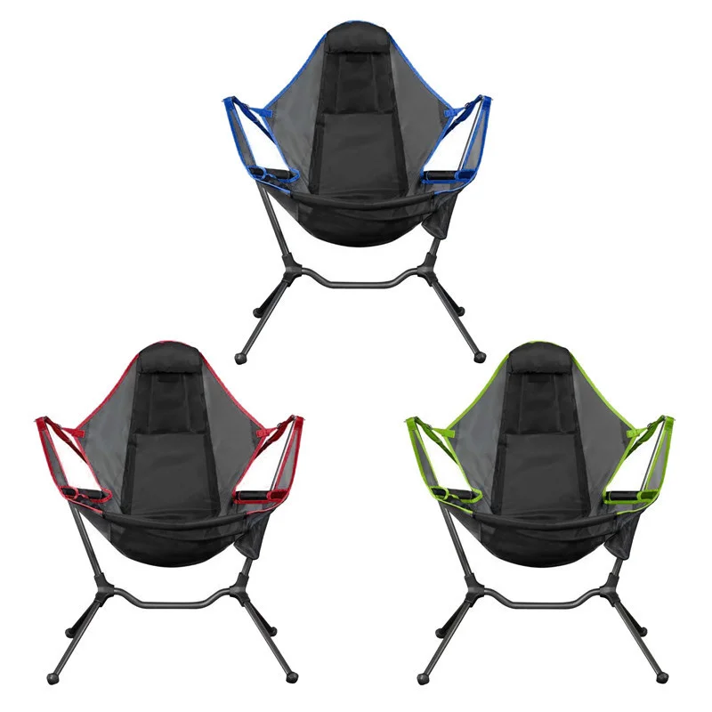 

Camping Rocking Chair Park Swing Beach Chair Family Hammock Folding Chair Two-in-one Outdoor Portable Beach Chair