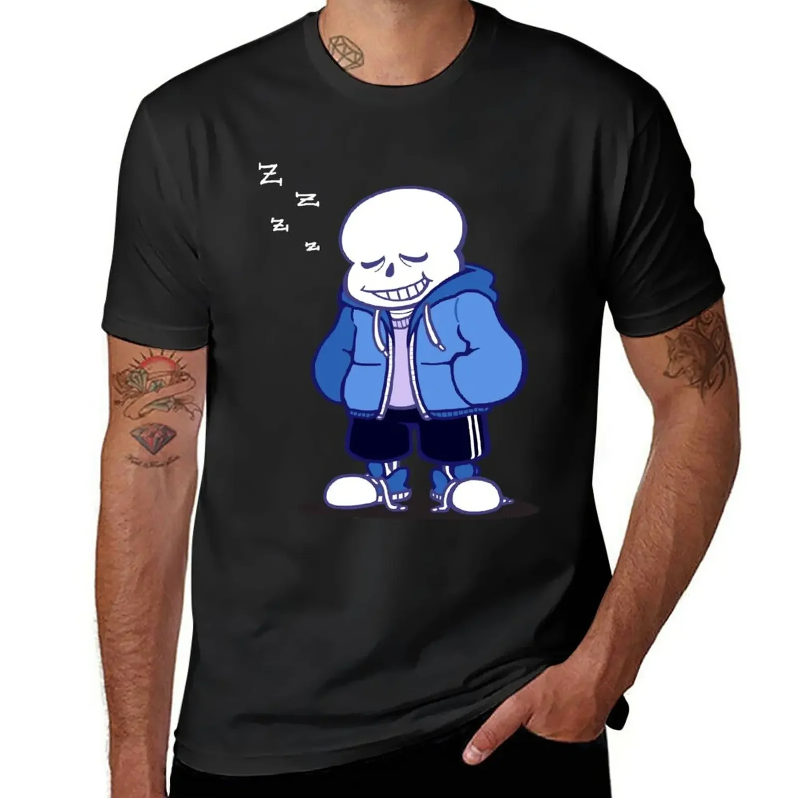 

Sans T-Shirt funnys graphics quick drying summer top designer t shirt men