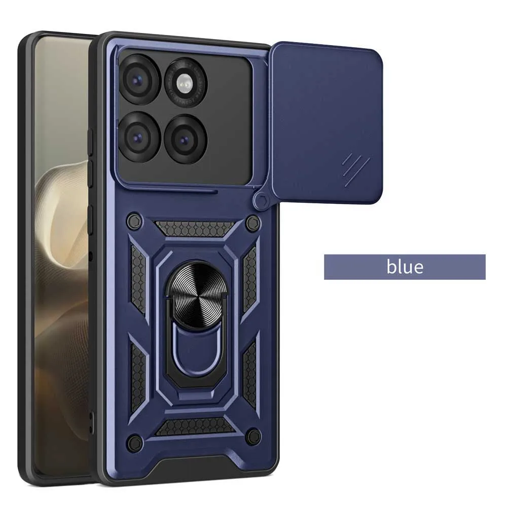 Shockproof Armor Case with Car Holder and Camera Lens Protection