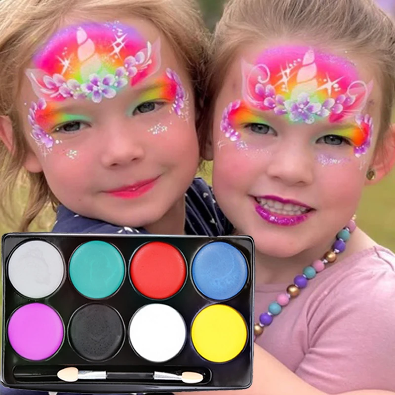 Halloween Multicolor Face Body Paint Ing Waterproof Non Tossico Safe Kids Body Paint Tattoo Art Party Makeup Beauty Paint Palette