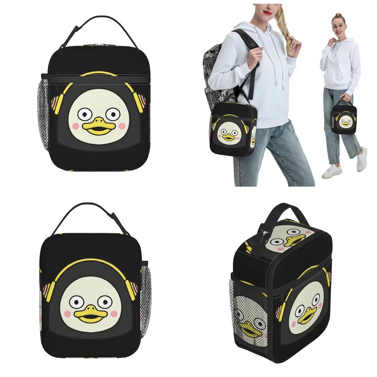Pengsoo Cute Penguin Thermal Insulated Lunch Bag for Office Portable Food Bag Container Men Women Thermal Cooler Lunch Boxes 2