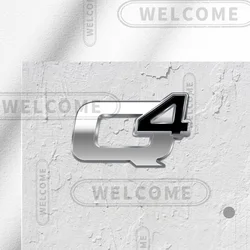 Premium 3D Metal Car Steering Wheel Emblem Badge Sticker Decal (Q4)