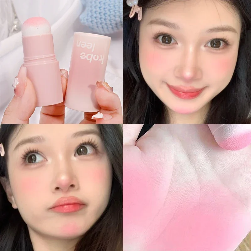 Matte Waterproof Blush Stick Matte Silky Waterproof Face Blusher Long Lasting Girl Blush Trucco Coreano Idratante Rouge Colorato