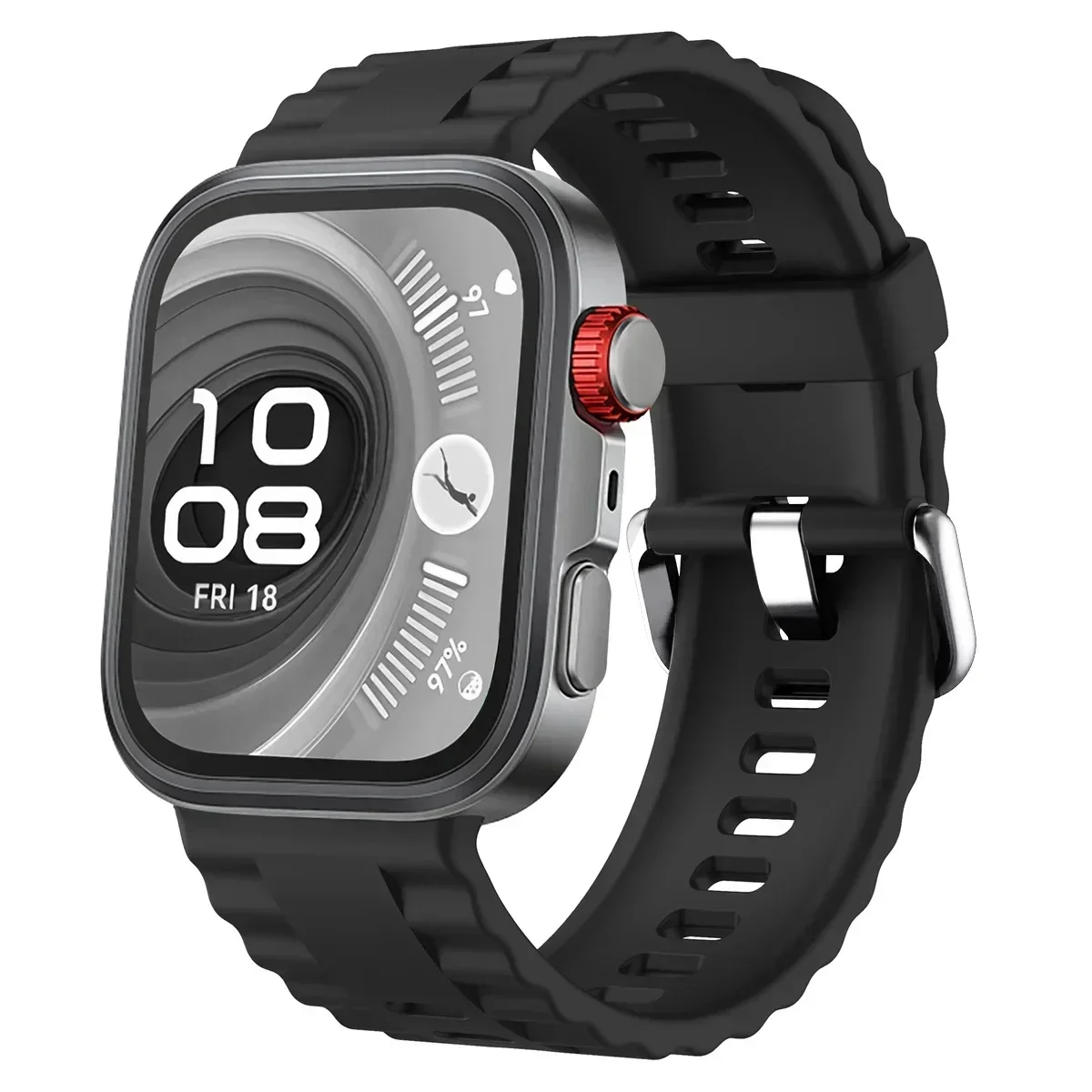 Premium Sport Silicone Replacement Strap for Huawei Watch Fit - Enhanced Comfort and Durability