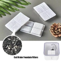 6/12PCS Cat Water Fountain Filters Pet Fountain Replacement Filters with Coconut Activated Carbon Suitable for 2L Water Dispense 2