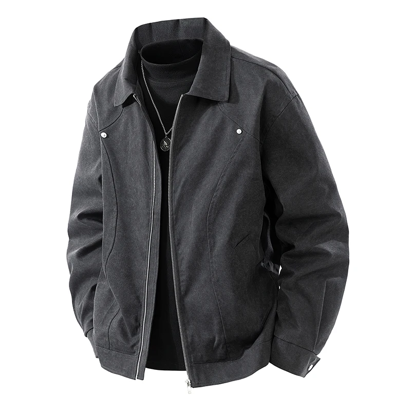 Männer Jacke Business Casual Mäntel Oversize Herbst 6XL 7XL 8XL Plus Größe Lose Oberbekleidung Marke Graben Zipper Komfortable Softshell – Detail 14