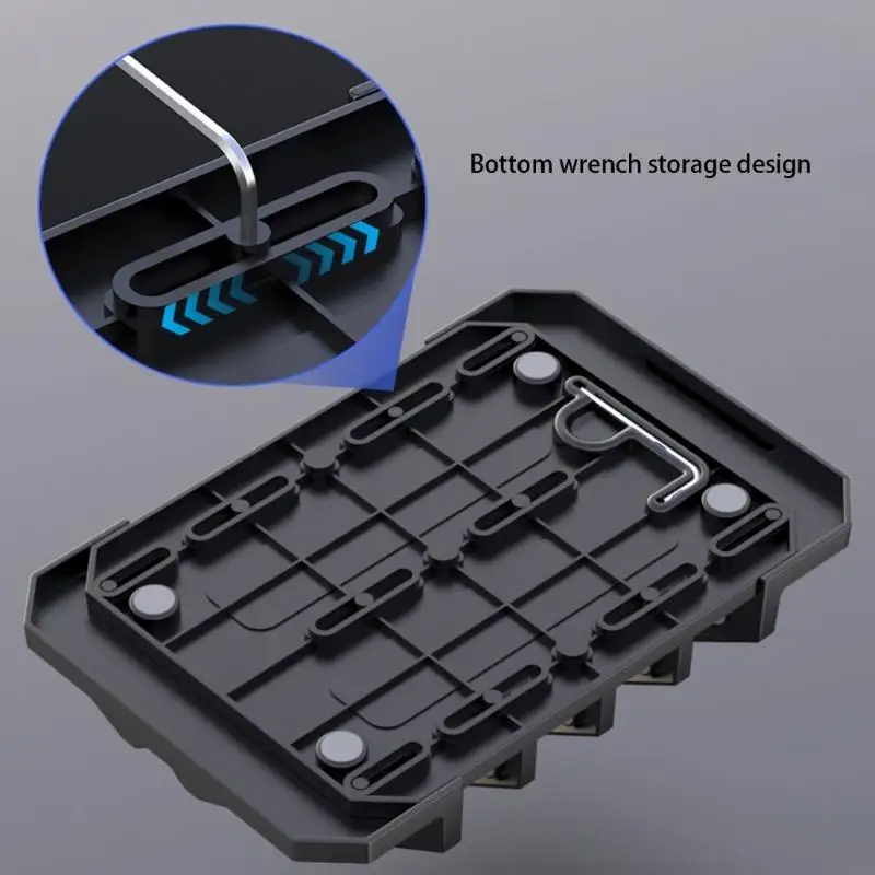 멀티 레이어 수직 노트북 주최자 스탠드 홀더 사무실 홈 스토리지 ABS 플라스틱 896C를위한 슬립 증거 기반