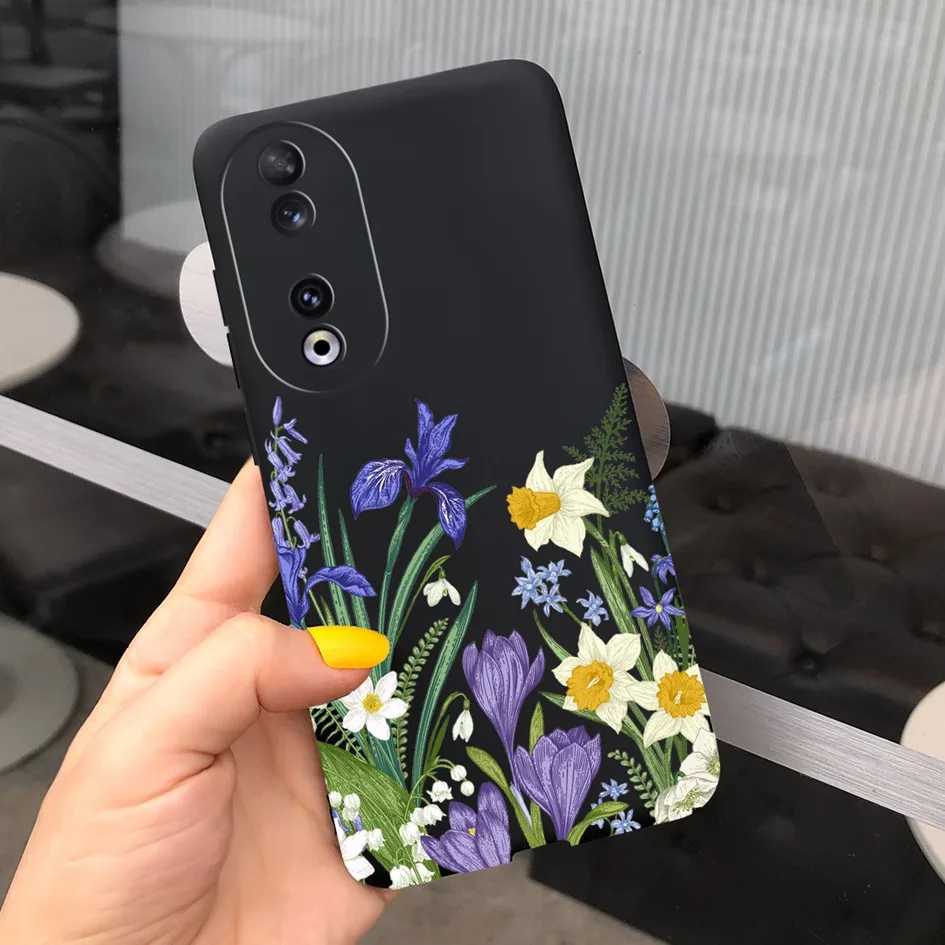 Fashion Leopard Painted Matte Soft Phone Case for Huawei Honor 90 Series