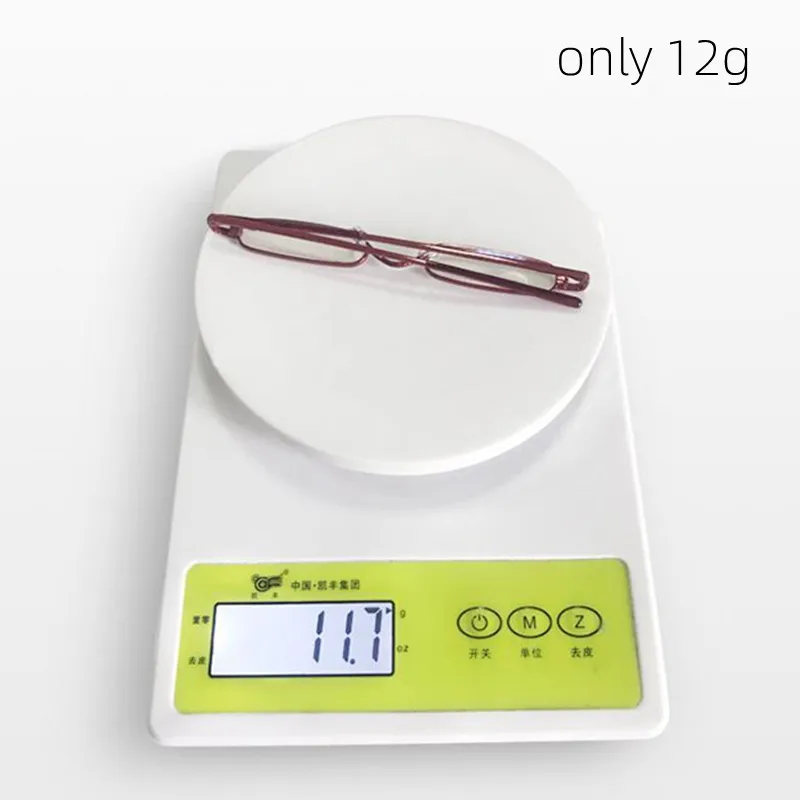 Unisex Pocket Reading Glasses Slim Mini Metal Readers with Pen Tube Case Reader Eyeglasses Diopter +1.0/1.5/2.0/2.5 Dropshipping