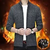 2025 Thick Warm New Fashion Brand Sweater Cardigan For Men Slim Fit Jumpers Knitred Winter Korean Style Casual Mens Clothes 5