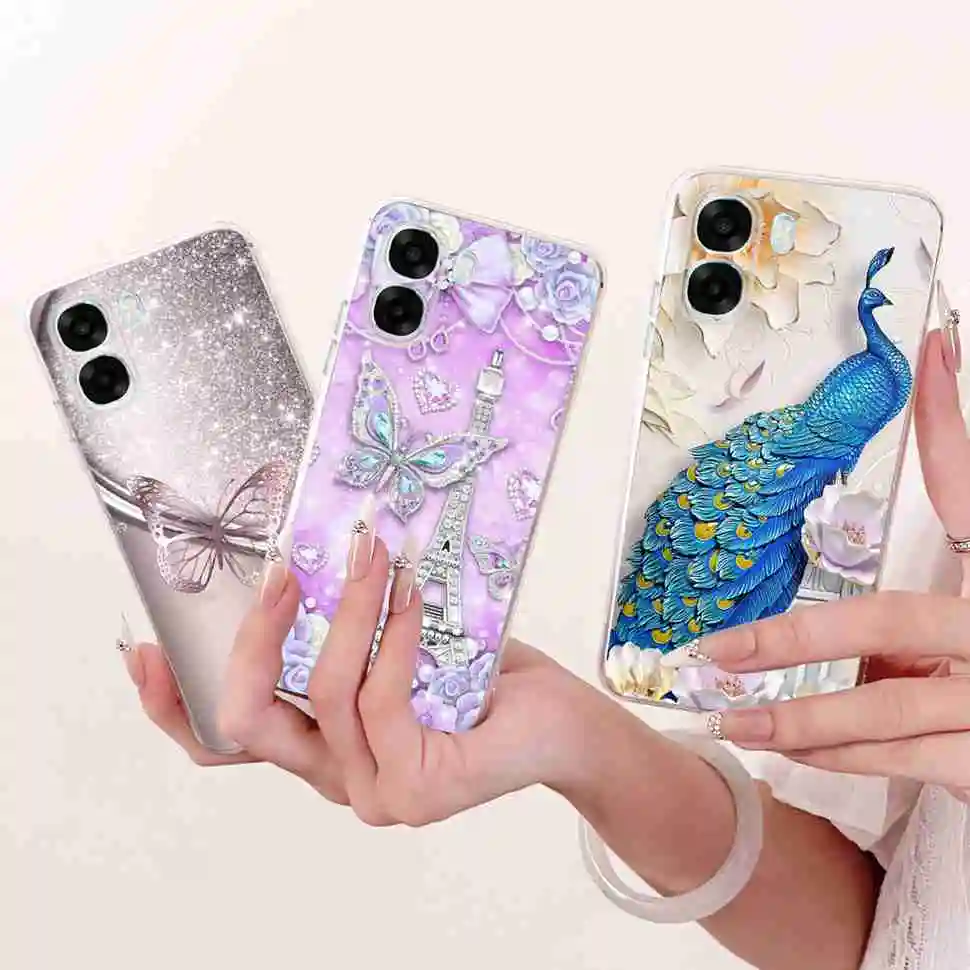 Cute Patterned Matte Soft Silicone Phone Case