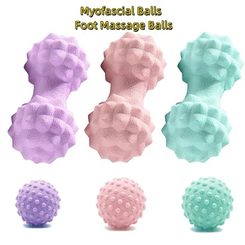 Foot Massage Roller Plantar Fasciitis Reliever Massage Ball For Deep Tissue Muscle Relaxation Massage Fitness Yoga Peanut Ball