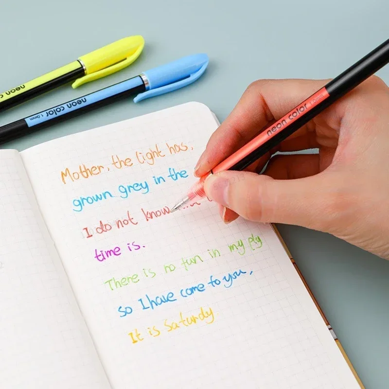 12-60Pcs Metallic Glitter Gel Pens 100 Colored Refills Rod Stationery Highlighter School Coloring Drawing Art Markers
