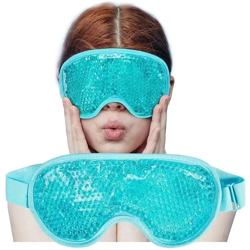 New Gel Eye Mask Reusable Beads for Hot Cold Therapy Soothing Relaxing Beauty Gel Eye Mask Sleeping Ice Goggles Sleeping Mask 3