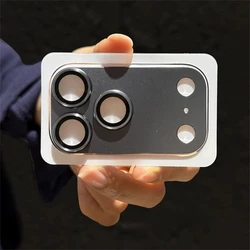 Premium Metal Camera Lens Protector - Tempered Glass Screen Armor - iPhone Air (Titanium Gray)