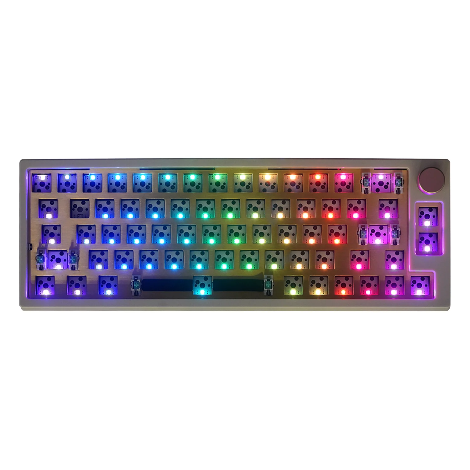EXENT 65% カスタムキーボード hotswap DIY 65% Hot Swappable Mechanical Keyboard Transparent With