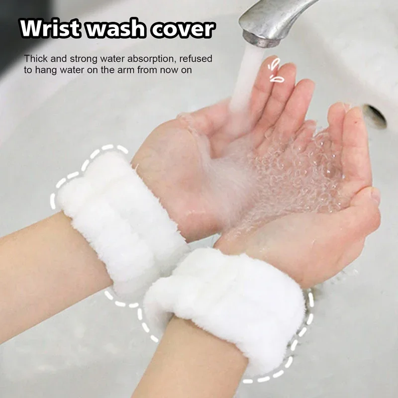 Wrist Washing Belt Soft Microfiber Towel Wristbands For Washing Face Water Absorption Prevent Wetness Wrist Washband washing wristband