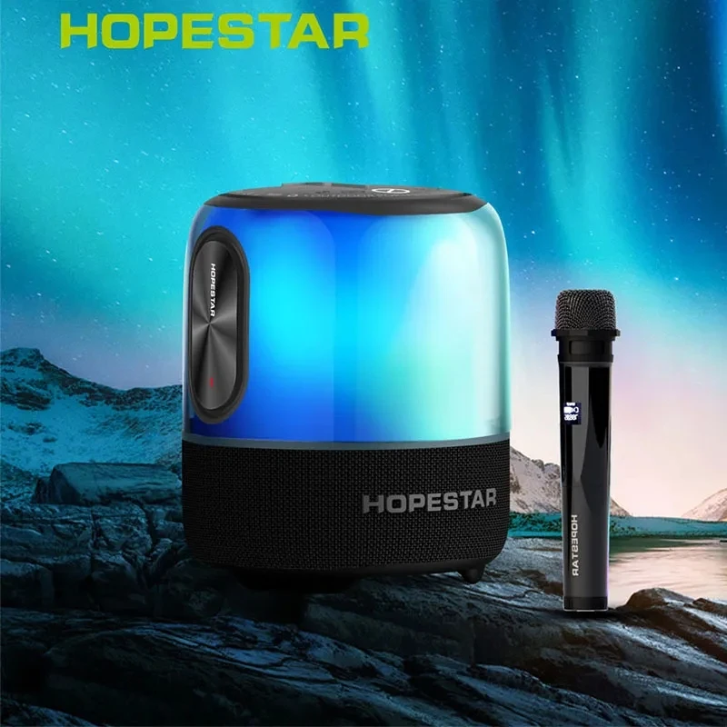 

New HOPESTAR SC-01 High Power 60W Bluetooth Speaker Subwoofer Mp3 Player Super Bass Boombox Karaoke Home Theater Colorful Lights
