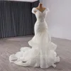 2025 Organza Wedding Evening Gowns Sexy Beading Wedding Dresses Off Shoulder Sweep Train Bride Dress vestido de novia 241128 3