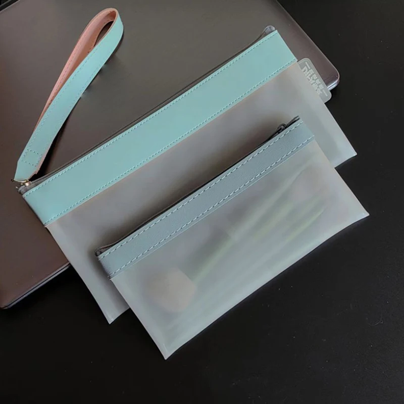 Make-up-Beutel Lippenstift Make-up Pinsel Aufbewahrung taschen Student transparente Mesh Bleistift Fall ins Reise Kosmetik Veranstalter – Detail 15