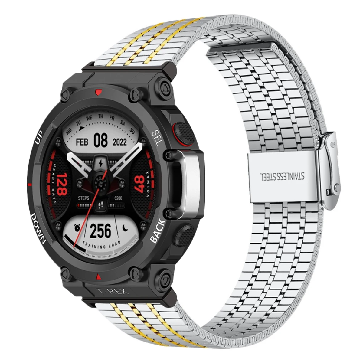 Elegant Stainless Steel Watchband - Premium Metal Strap Bracelet
