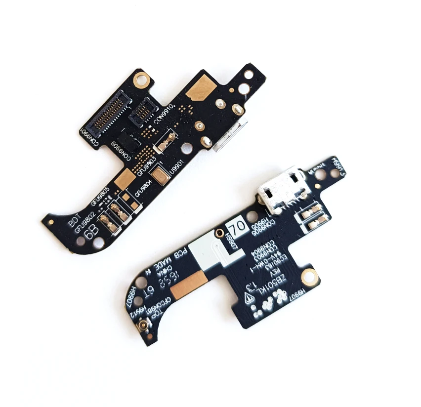 

10Pcs For Asus Zenfone Live ZB501KL USB Charging Port Charger Board Flex Cable Connector Parts With Microphone Module