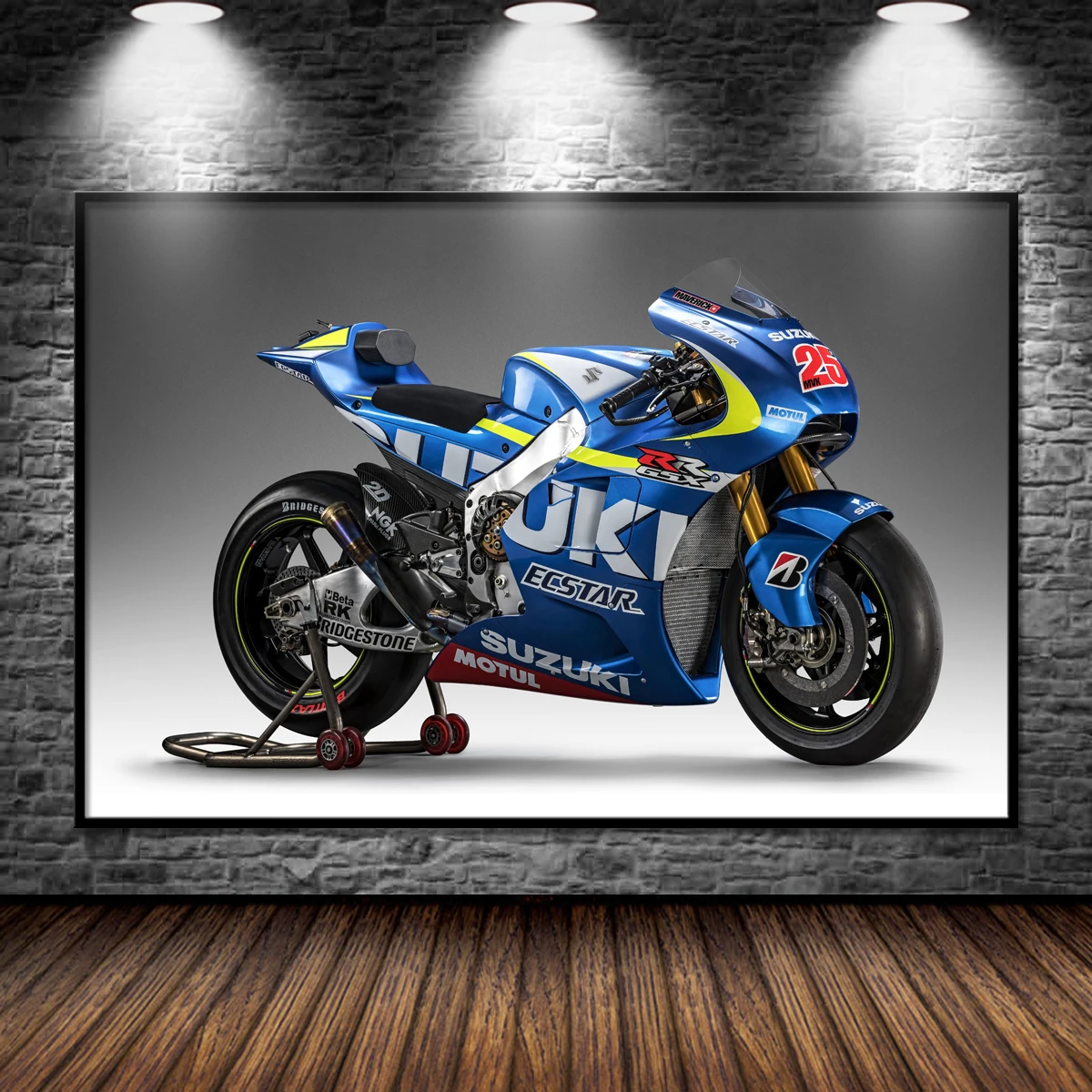 Superbike Suzuki GSX RR Motor GP Race Sport Motorbike Posters and Prints Modern Wall Art Canvas Paintings for Living Room Decor